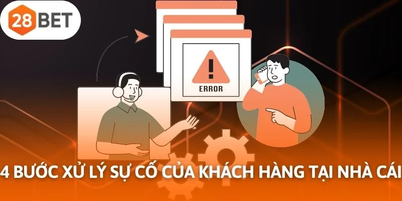 4 bước xử lý sự cố của khách hàng tại nhà cái