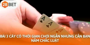 Bài 3 cây có thời gian chơi ngắn nhưng cần bạn nắm chắc luật