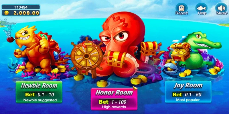 Hệ thống vũ khí đa dạng tại Mega Fishing